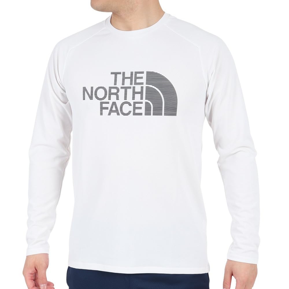 

The North Face Свитшот с длинным рукавом и логотипом GTD Quick UV L Crew, мужской, абсорбирующий, быстросохнущий, антибактериальный, дезодорирующий, защитный, антистатический, белый, белый