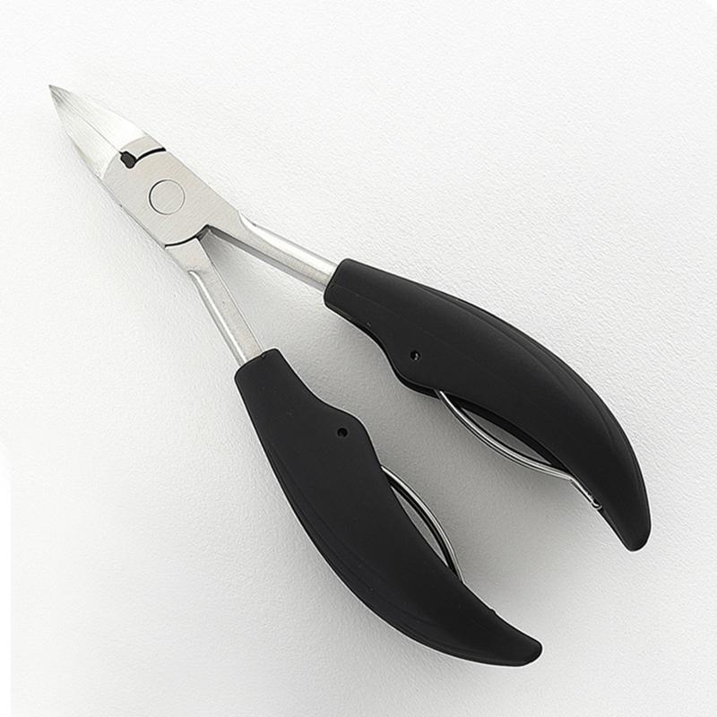 Nail Clippers For Ingrown Thick Nail Stainless Steel Curved Blades Ergonomic Handle Toenail Cutter