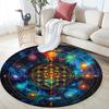 Chakra Round Area Rug,Carpet Rug for Living Room Bedroom Sofa Playroom Decor,Non-slip Floor Mat