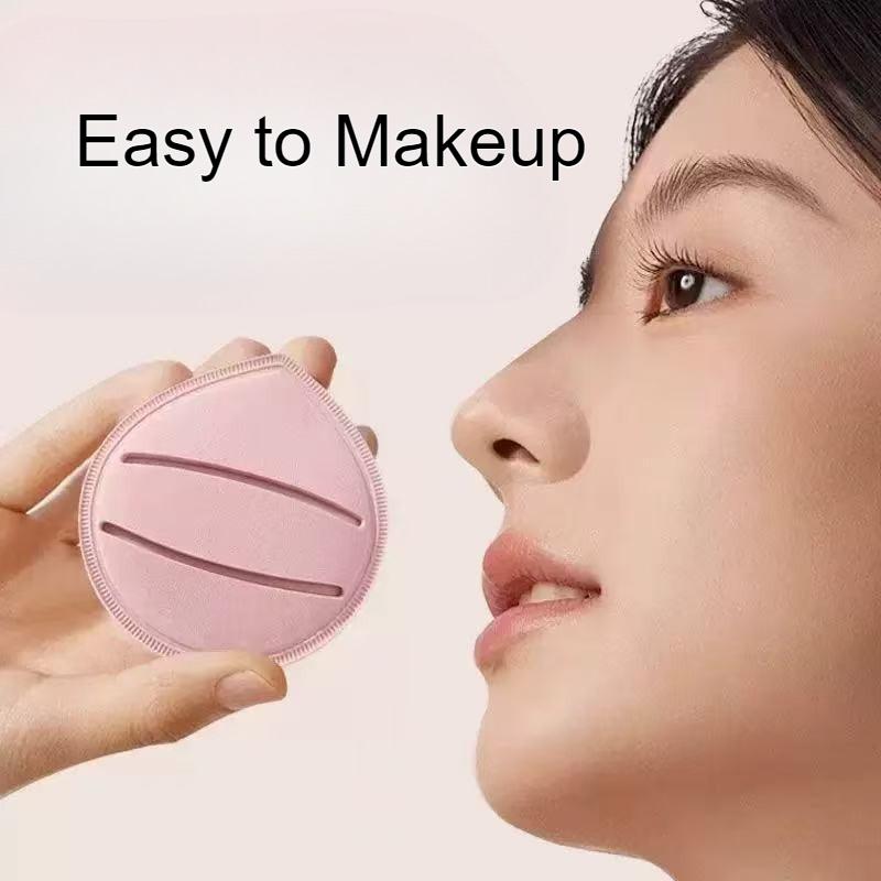 Puf de Machiaj Super Gros Puf Cosmetic Moale în Formă de Picătură de Apă Puf pentru Machiaj cu Pernă de Aer Corector Fond de Ten Burete de Machiaj Instrument de Frumusețe Utilizare Duală Umedă Uscată
