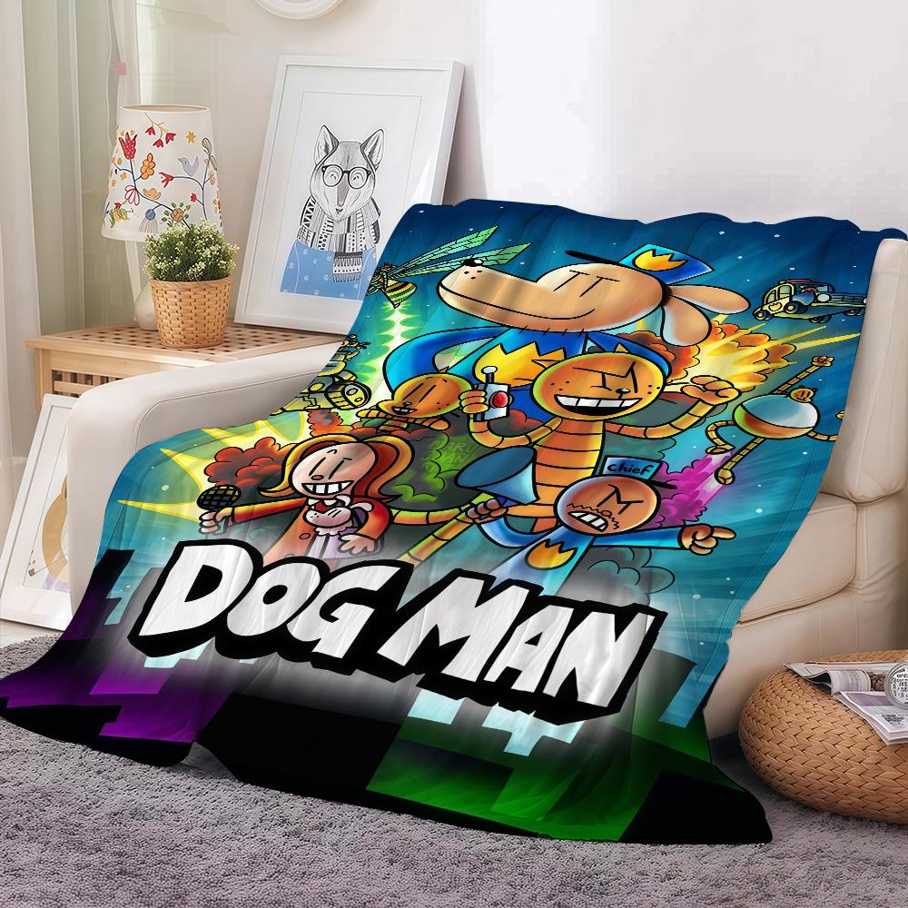Cartoon Cute D Dog M manS Blanket For Sofa Office Bed Plane Travel Sleep Read Relax Camping Soft And Warm