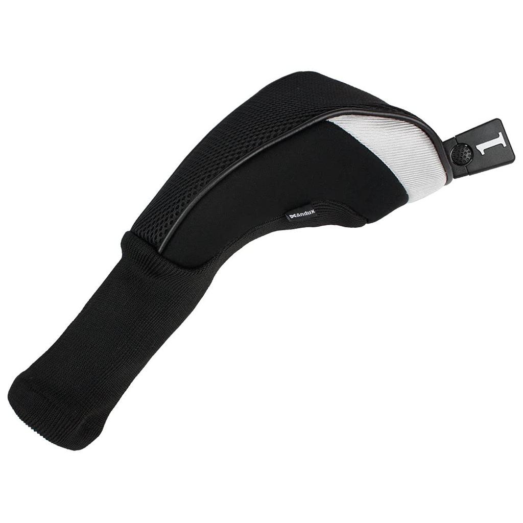 Andux Golf Wood Driver Long Set of Compatible with 460cc Golf Headcovers, Neck, 5, Clubs, MT/MG34 (Black)