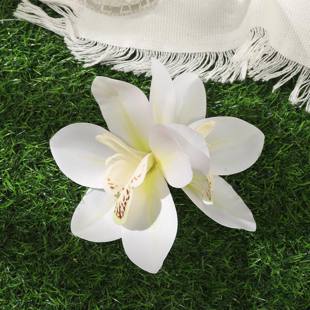 

AWAYTR Elegant Large Flower Duckbill Hairpin Floral Hair Clip Valentine Headwear Hair Accessories Festival Gift