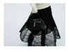 Elegant Women's French Mesh Layered Lace Skirt - New Spring Arrival, Mid-length with Wide Hem and Slimming Fluffy Design