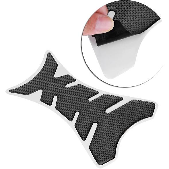 Motorcycle Tank Pad Protector, Carbon Tank Protector, Universal Motorbike Gas Tank Pad 3D Sticker Decal Anti-Scratch Traction Pads