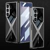 GKK Luxury Plating Super X Case for Samsung Galaxy Z Fold 7 6 Outer Screen Glass Plastic Hard Back Cover for Galaxy Z Fold7 Case