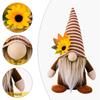 1pc Gnome Sunflower Maple Doll Harvest Autumn Elf Dwarf Plush Faceless Dolls Ornaments for Home Halloween Thanksgiving Decor