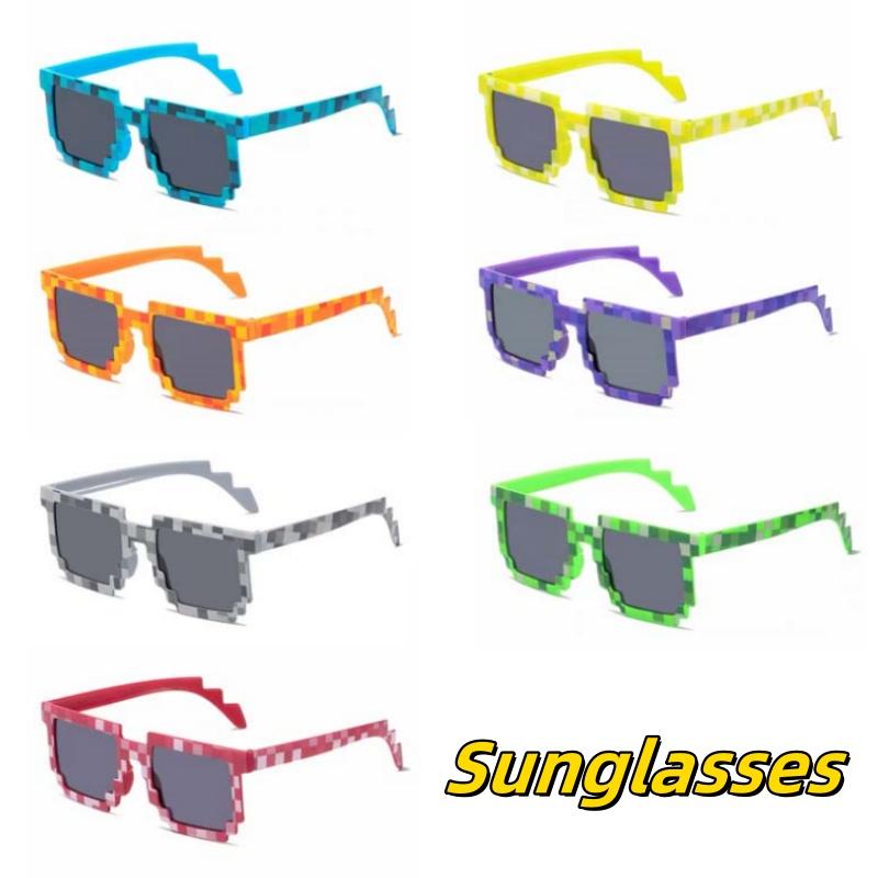 Funny Mosaic Sunglasses Fashion Party Sun Protection Ultra Light Glasses Personality Walk The Show
