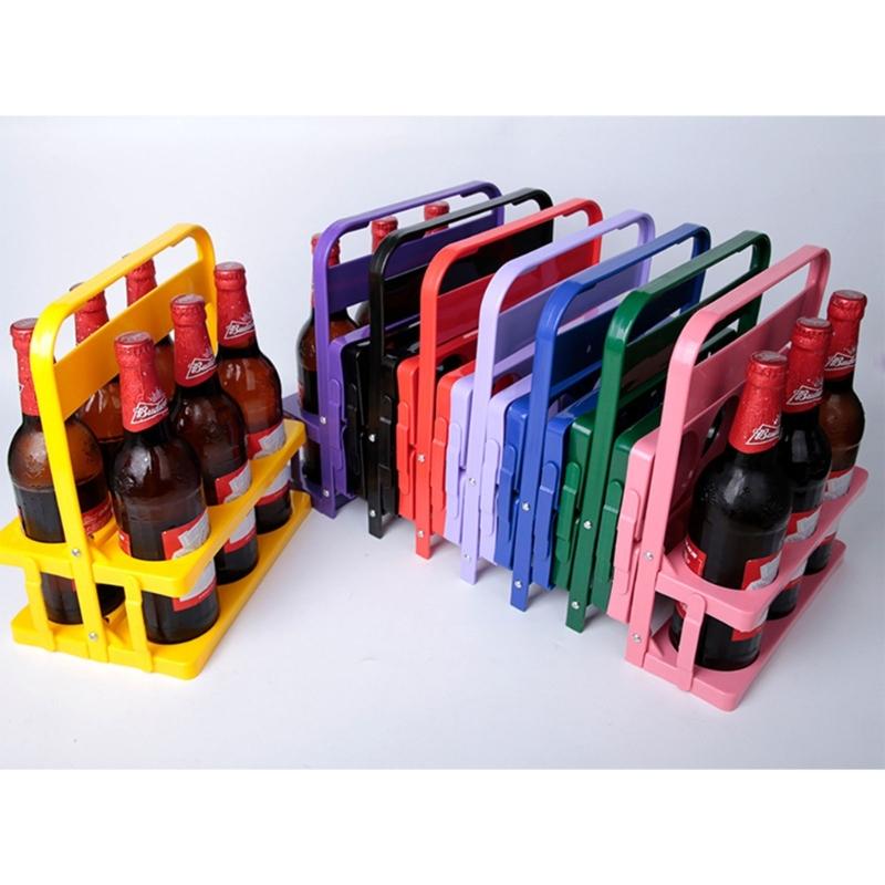 Beer Bottle Carrier Waterproof Drink Holder Plastic Material for Party Gathering