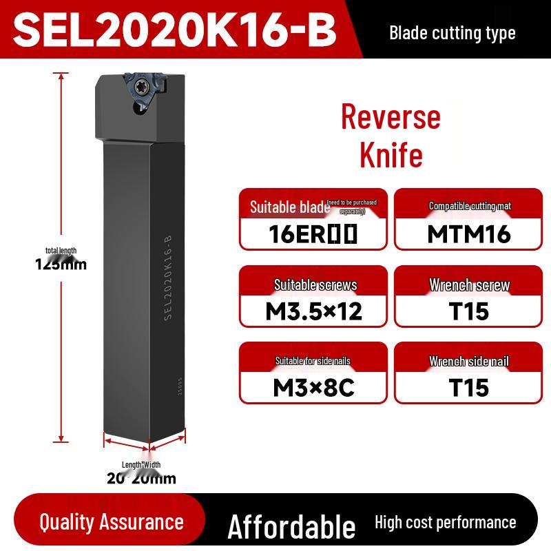 CNC SER2020K16 2525M22 External Threading Tool Holder - Shock-Resistant Lathe Tool for External Diameter Clamping