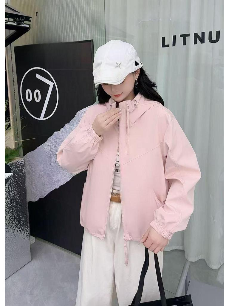 Damen Frühjahr 2025 Lässige Mode Kurzer Windbreaker - Stilvolle, altersreduzierende Jacke