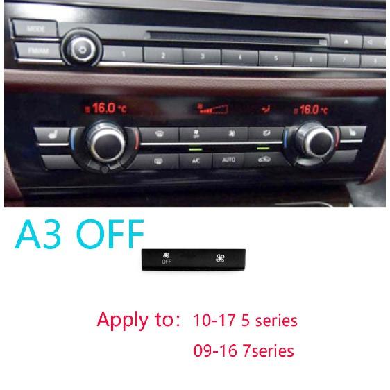 Car Heater Climate Control Fan Volume air conditioning Button Fan Button Cap Cover Replacement for BMW F10 F11 F02 F06 F07