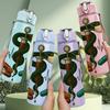 1PC Medical Rod Snake Pill Heartbeat 750ml Color Plastic Sports Water Bottle Leakproof Flip Straw Lid Suitable for Sports Office Home Use