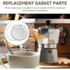 BIA640310 Replacement for Bialetti Moka Express Dama 9 Cups Espresso Gasket Coffee Parts Kit - Gasket Coffee With 6 Pcs Silicone Sealing & 2 Pcs