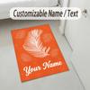 Office Team Theme Soft Crystal Velvet Rug Custom Name & Text Print Non Slip Floor Rug for Bedroom Living Room