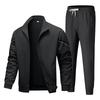 Spring and Autumn Casual Sports Suit Cardigan Large Size Sweater Simple and Fashion Wear Complete Set