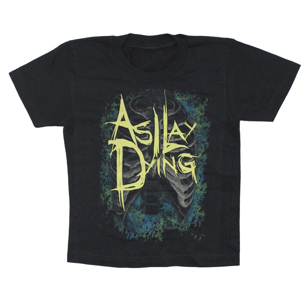 Boys' As I Lay Dying Ribcage Logo T-Shirt Mens Womens Tees Top Youth Black