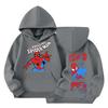 Kids Loose Fit Long Sleeve -Lined Pullover Hoodie with Graphic Print
