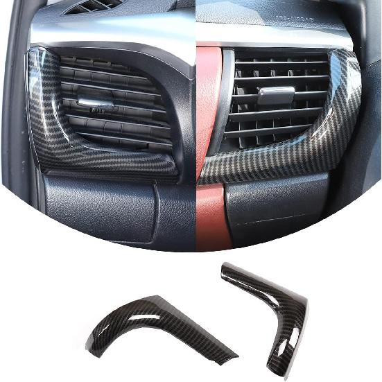 

Car ABS Carbon Fiber Inner Look Central Console Side Dashboard L Trim Strips Cover Trim Stickers Fit For Toyota Hilux 2015 2016 2017 2018 2019 2020
