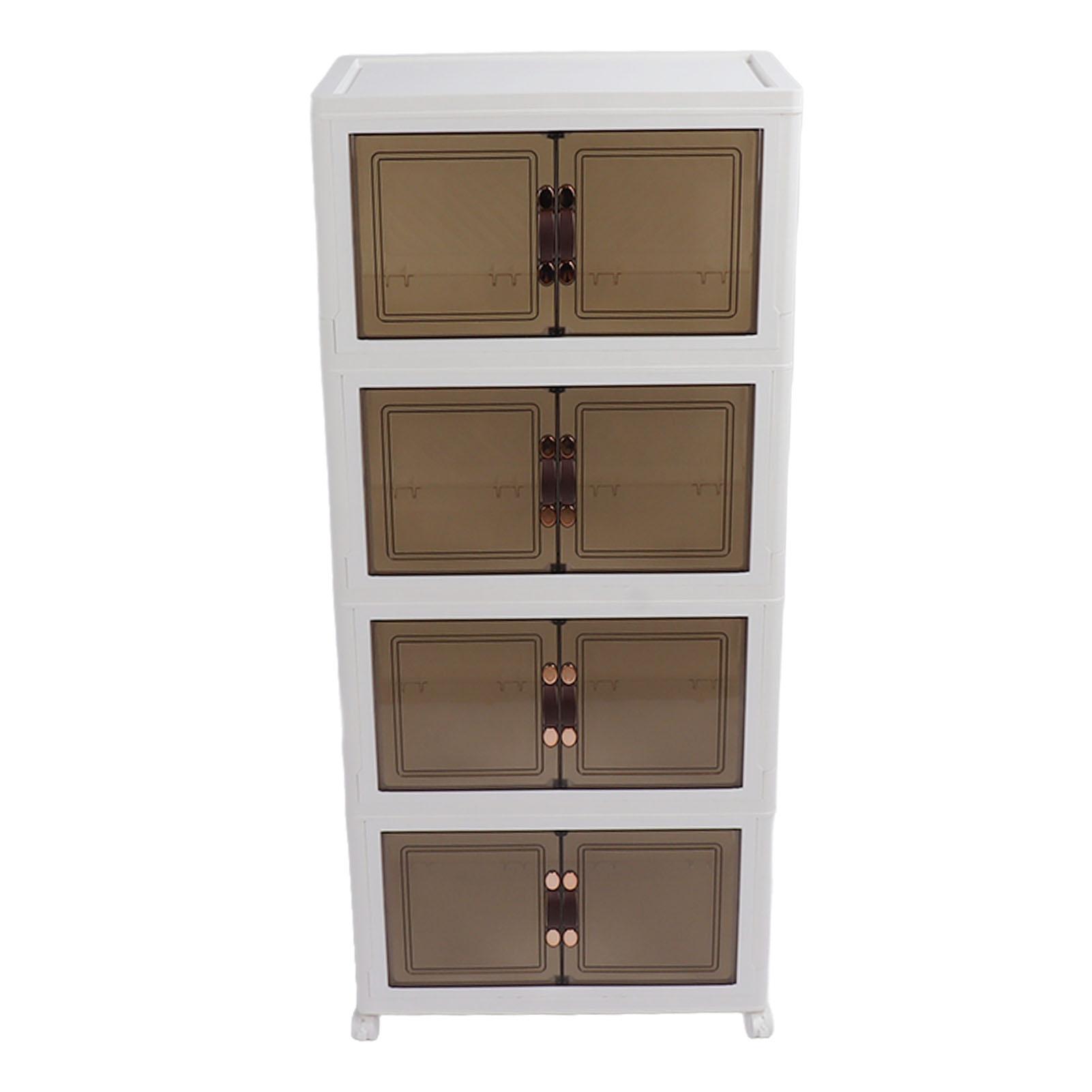 Складные штабелируемые контейнеры для хранения пыленепроницаемые складные контейнеры для хранения органайзер с крышками 4 передвижных контейнера 4 Layers 10190₽