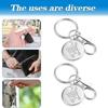 Metal Cart Key Key Chain Removable Key Ring Multi-Purpose Trolley Keychain  Supermarket Use
