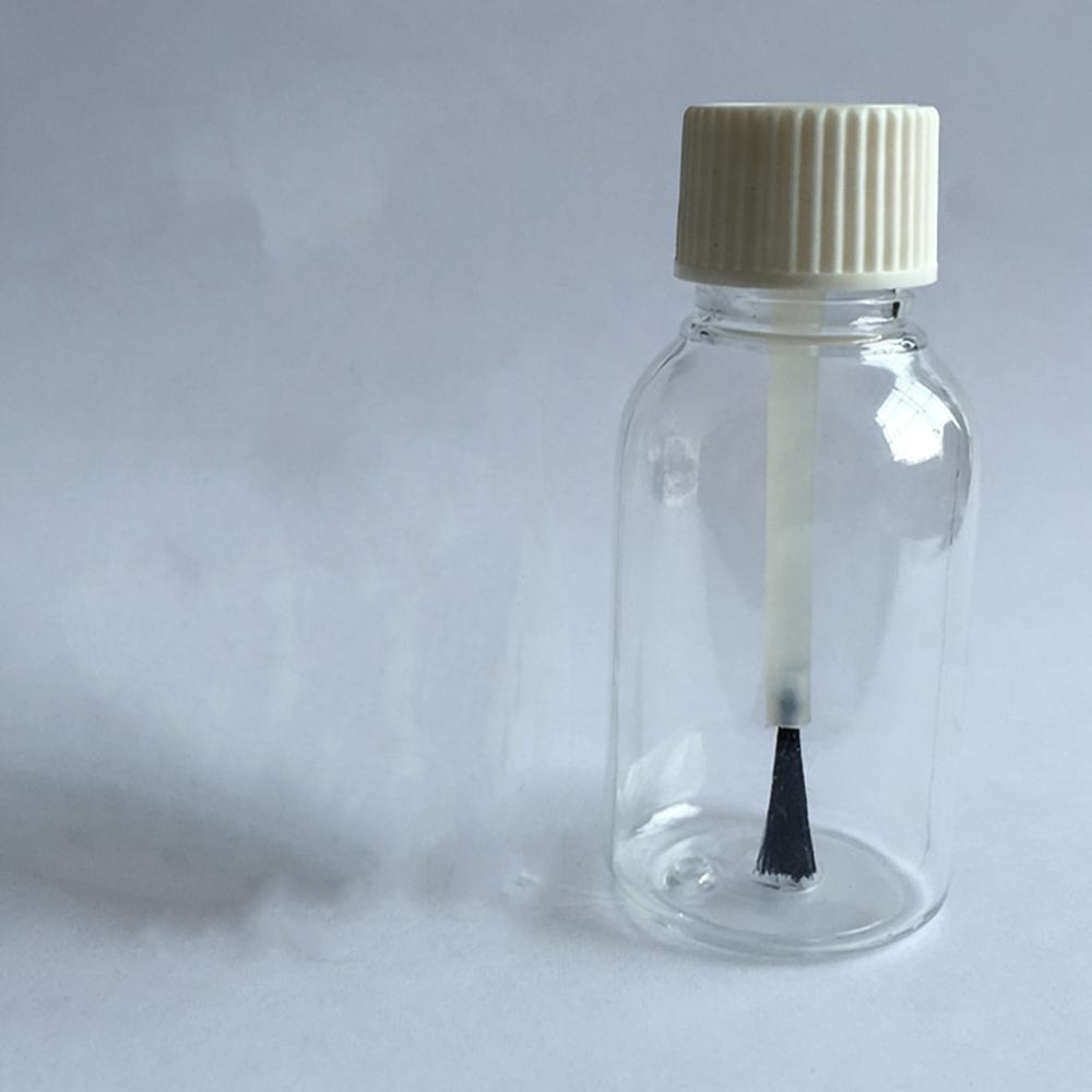 5/10/15/20/30ml Plastic Nail Polish Bottles Touch Up Refillable Liquid Jars Leakproof Storage With Brush Cap DIY Crafts Containe