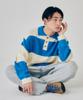VISION STREETWEAR Vsw Washable Stripe Polo Knit Blue