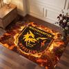Wolverhampton Wanderers Football Print Crystal Velvet Rug, Comfortable Water Absorbent Non Slip Indoor Floor Carpet