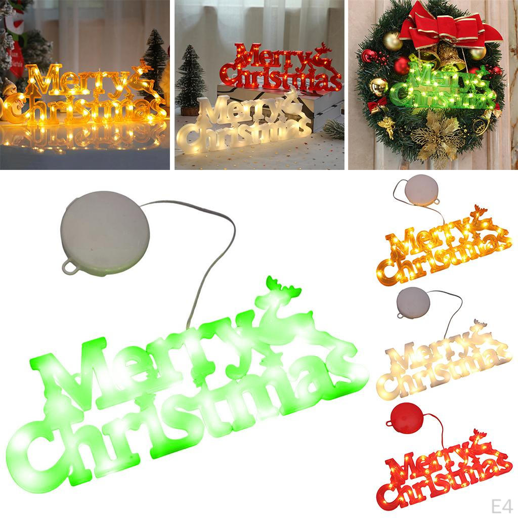 Letter Light Signs Night Decorative LED Bead Lights for Christmas Garland Gift