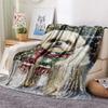 Shih Tzu Print Flannel Blanket, High quality Comfortable for All Seasons, Home Decor, Warmth and Comfort, Perfect for Christmas Gifts