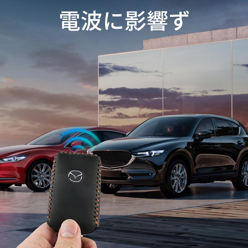 [COM4SPORT] Mazda Key Case, Genuine Leather CX-80 CX30 CX-8 CX5 MX30 CX60 Roadster Key