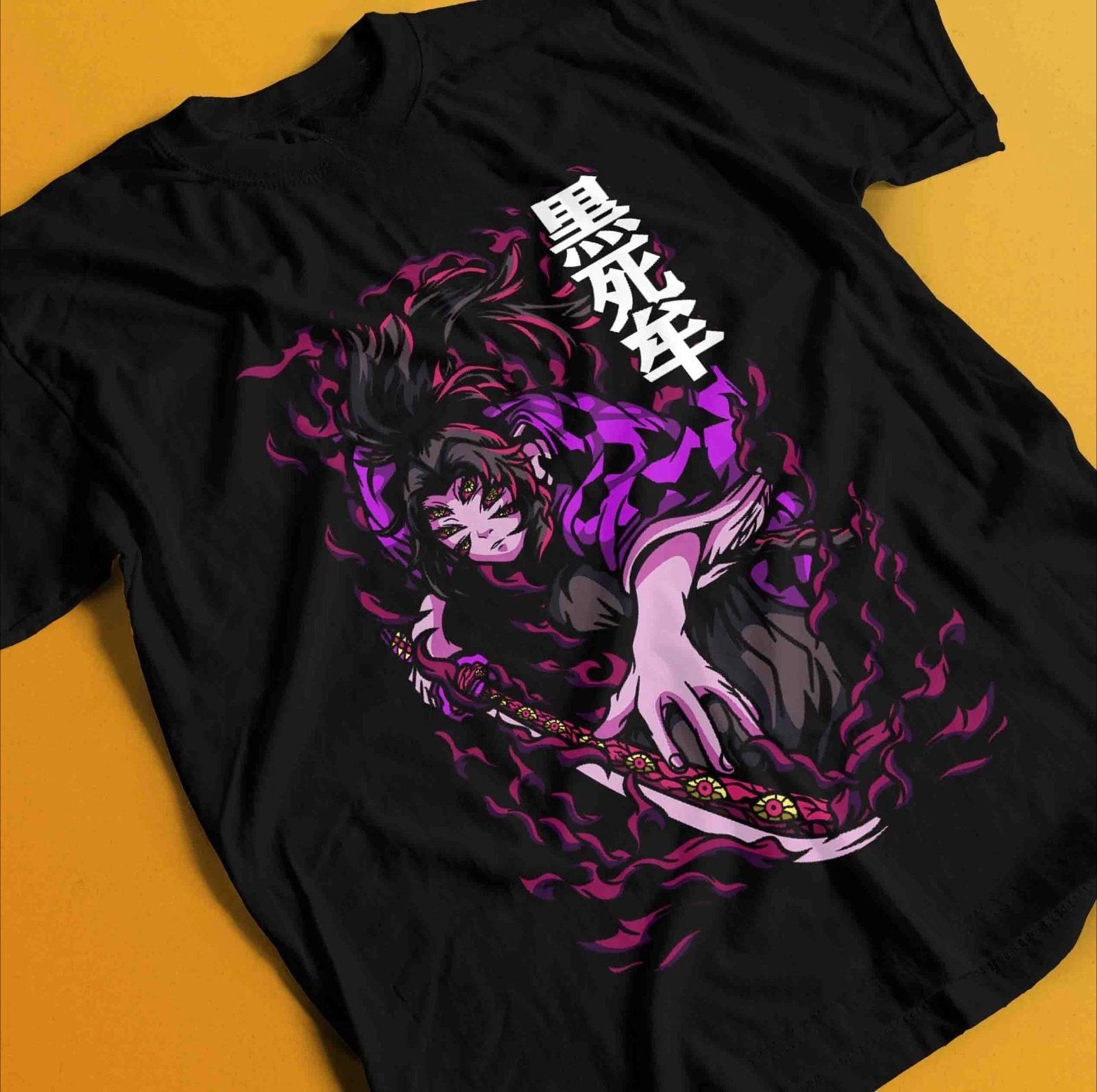 

Demon Slayer Shirt Kokushibo Upper Moon 1 Tshirt Zenitsu TShirt Muzan Tanjiro Summer Unisexs and Womens Breathable Tshirt Top S