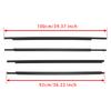 Artudatech 4PCS Door Glass Belt Outer Molding Weatherstrip For Toyota Prius 2004-2009 Car Accessories