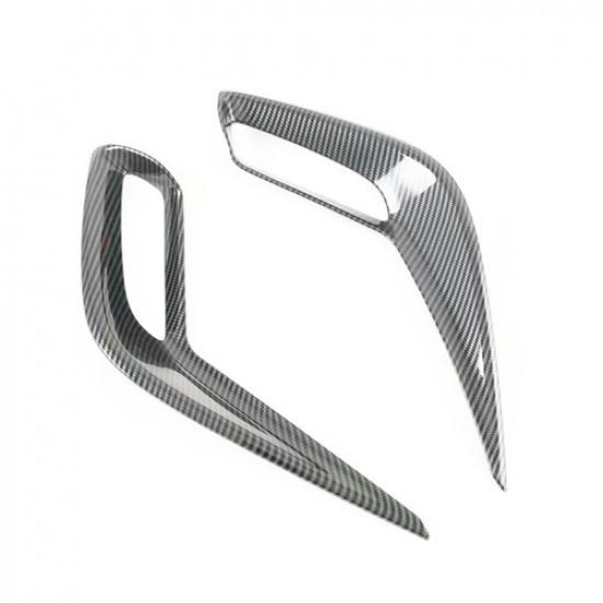 Carbon fiber Rear Fog Light Lamp Cover Trim For toyota corolla cross 2019-2021