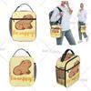 Niedliche fröhliche Capybara-Accessoires Isolierte Lunchtasche für Kinder Schule Brotdose Tragbar Neuankömmling Kühler Thermische Lunchbox