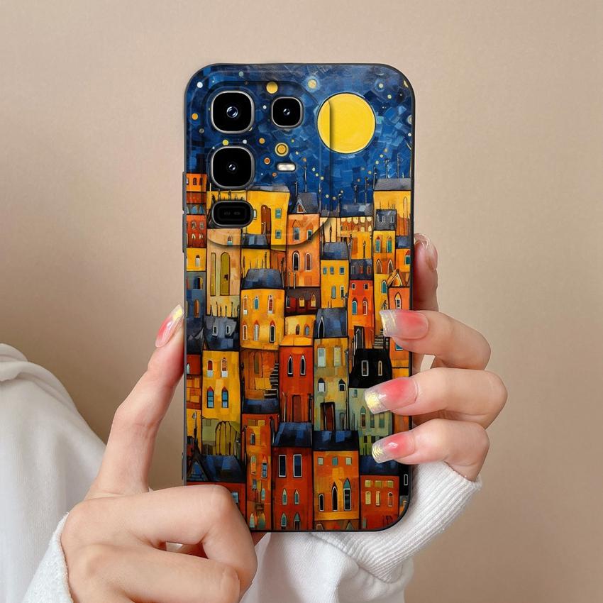 Pro Infinix Note 50 Pro Plus 40 50x Pouzdro na telefon Módní vzory kočky s hvězdnou oblohou Hladký tekutý silikon Vysoce kvalitní nárazuvzdorný kryt Pro kryty Infinix