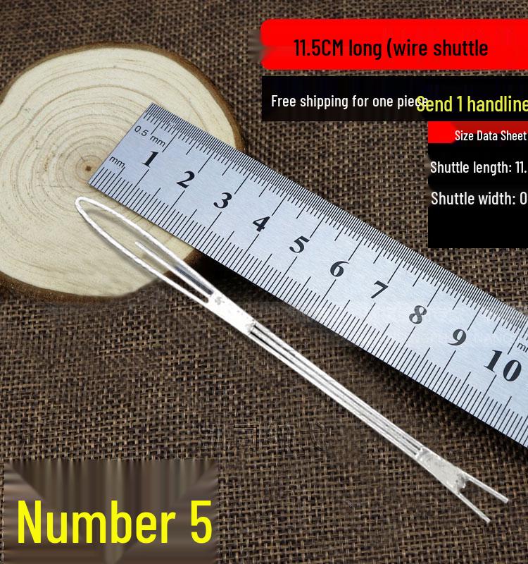 2025 Shrimp & Crab Net Repair Tool: Steel Wire Shuttle, Iron Fishing Needle, Metal Thumbtack