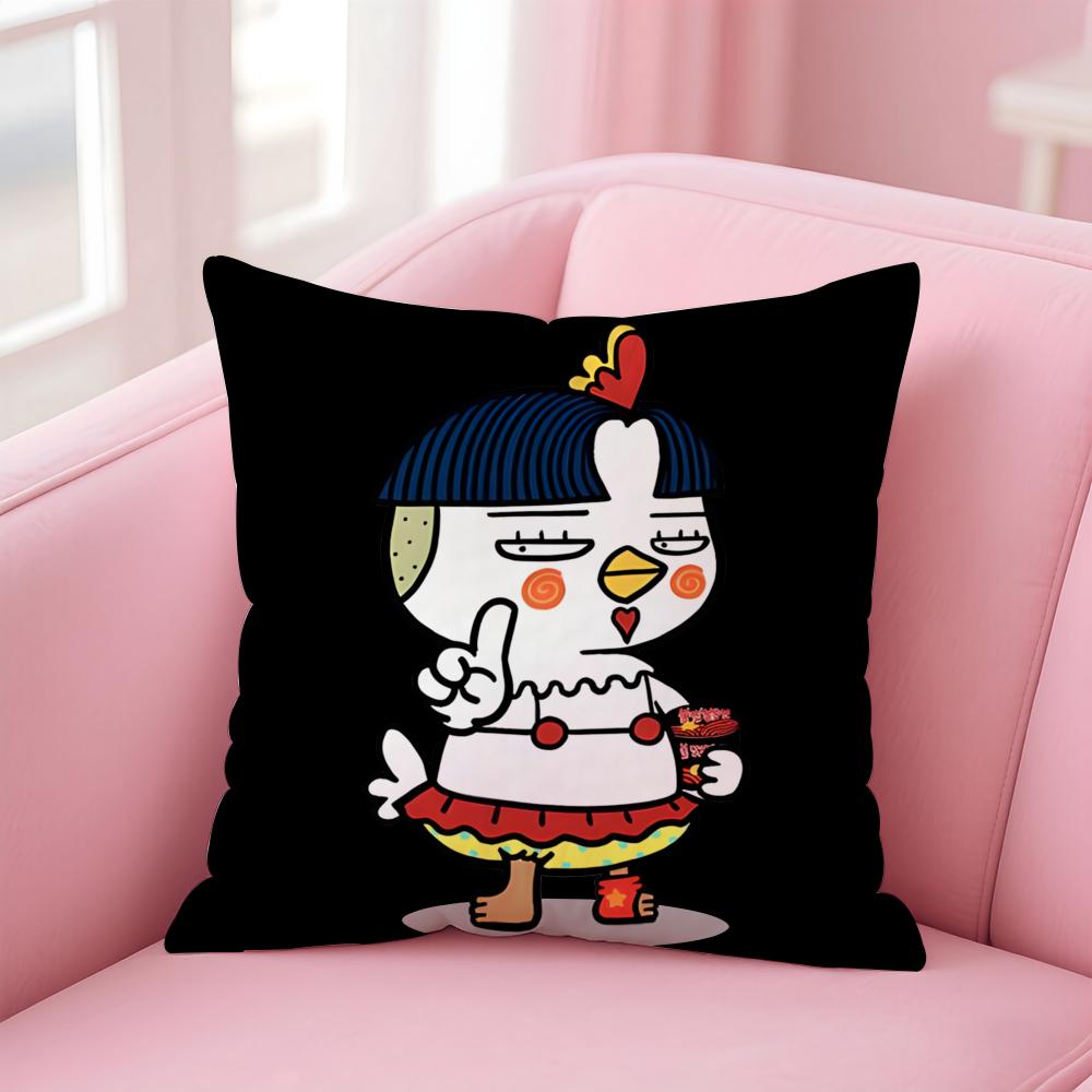 Brand S-Samyang Buldak RamenS Cushion Cover Comfortable Reversible Pillow Cover Ideal for Car Sofa Bedroom & Beyond