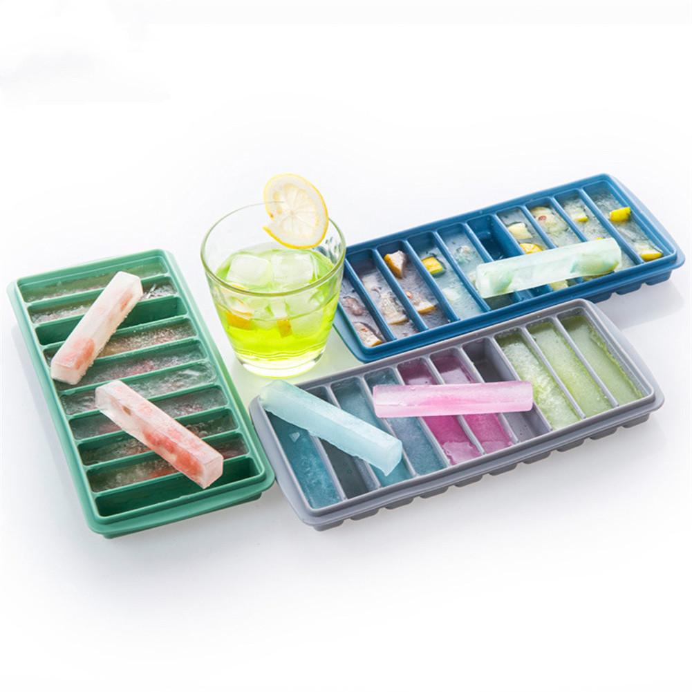10 Cavities Ice Cube Tray With High Permeability Silica Gel Cover Ice Maker