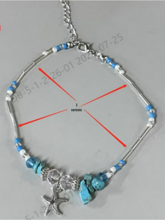 Bohemian Starfish Bracelet and Seashell Anklet Set - Ocean Beach Jewelry Collection