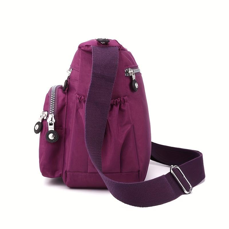Women's Large Capacity Crossbody Bag with Adjustable Strap & Multi-Pocket Casual Travel Handbag Suitable for Travel, Zipper Closure