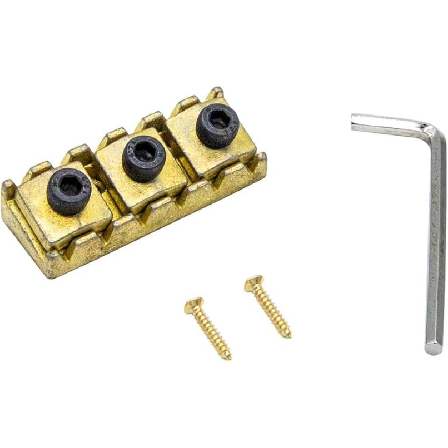 42mm Guitar Tremolo Bridge Locking Nut, Strings Locked Nut for Floyd Rose Style Electric Guitar Double Locking Tremolo Bridge System