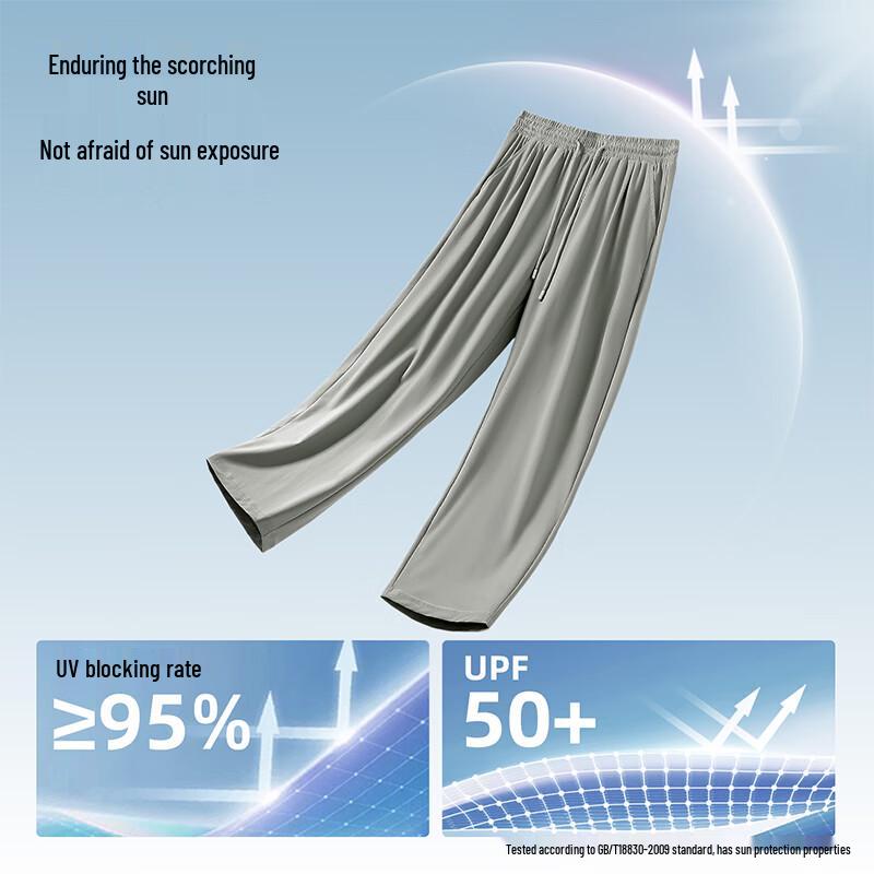 Warrior Men's Summer Loose Straight-Leg Cooling Pants