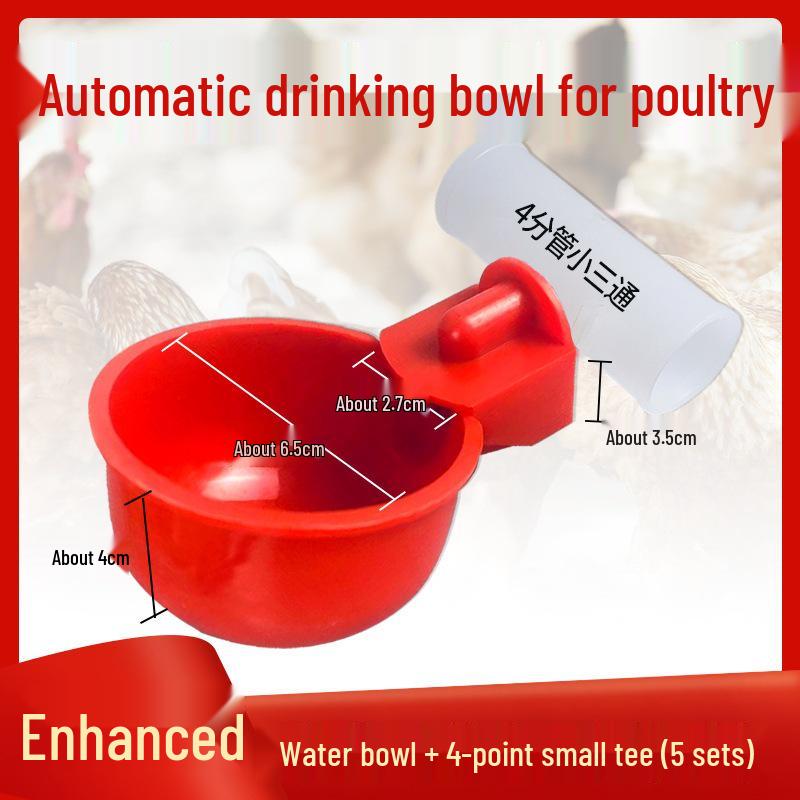 Automatic Poultry Drinker: Chicken, Duck, Goose & Bird Water Bowl and Feeder Device