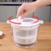 High Quality 2 in 1 Salad Spinner Salad Dryer Household Multifunctional Absorbent Basket Large Capacity Food Strainer