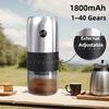 Portable Coffee Grinder Electric USB Rechargeable Home Outdoor Blender 40Gears External Adjustable Coffee Beans Grinding Kitchen