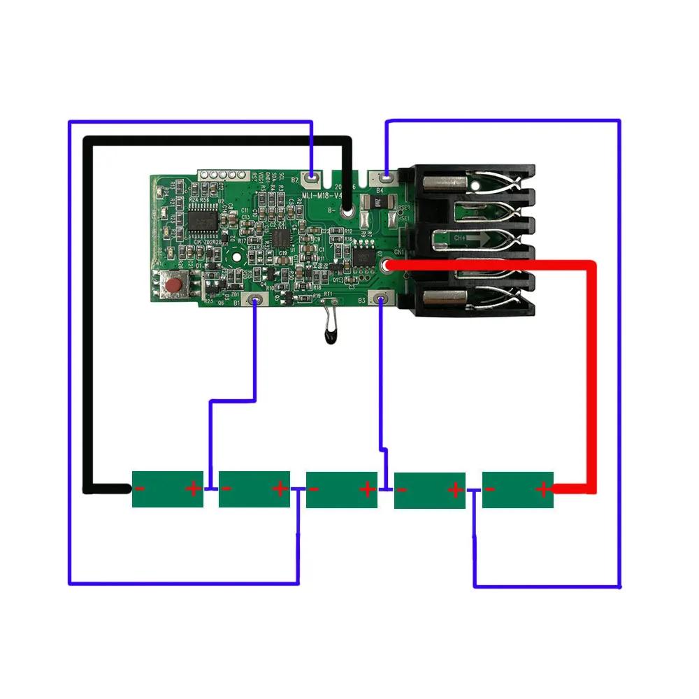 Battery charge protection circuit board replacement lithium battery protection circuit board for Milwaukee batteries