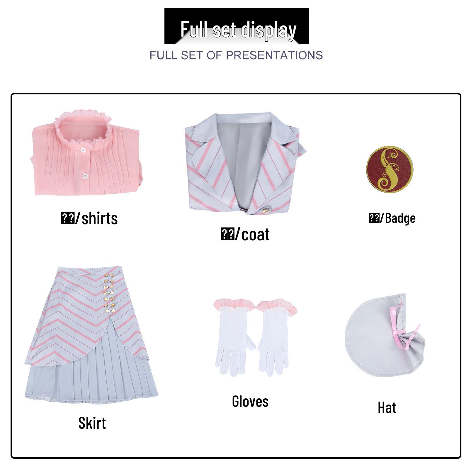 

Эльфаба и Глинда Костюм Злой Ведьмы для косплея на Хэллоуин - Волшебное розовое платье и мантия XXXL