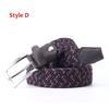 Stylish Men's and Women's Elastic Woven Belt with Pin Buckle
