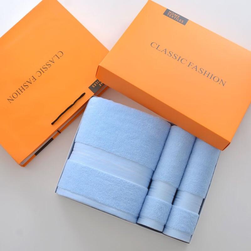 Ally Bright Blue 3-Piece Towel Set